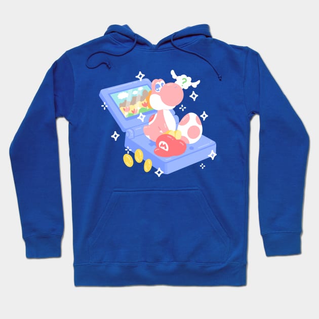 Video Game Dinosaur Game Console Art Hoodie by Sweetums Art Shop